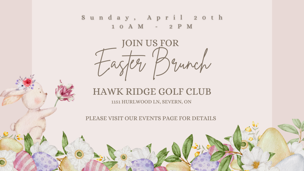 Join us for Easter Brunch. Visit our events page for details.